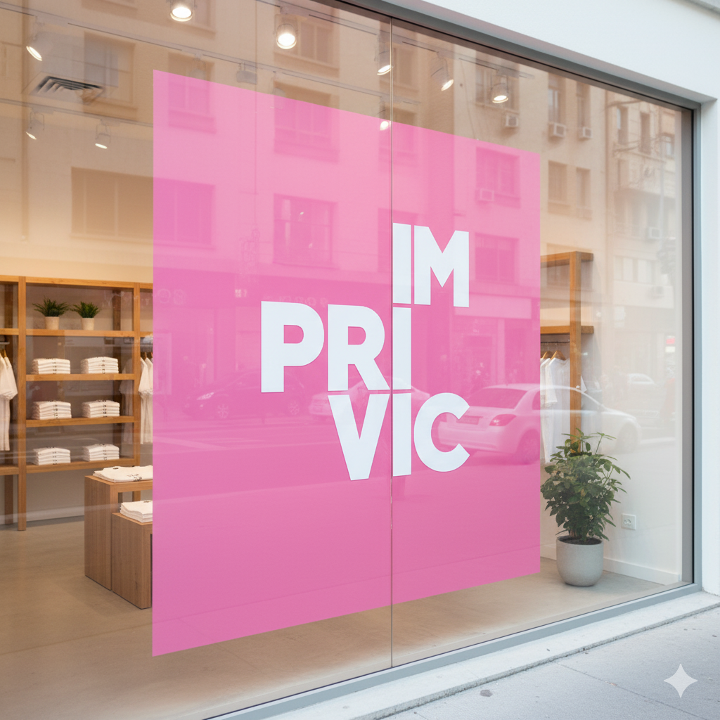 Vinilo monomérico para campañas temporales de publicidad.