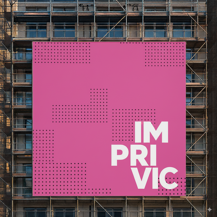 Lona microperforada personalizada para fachadas con paso de aire y luz.