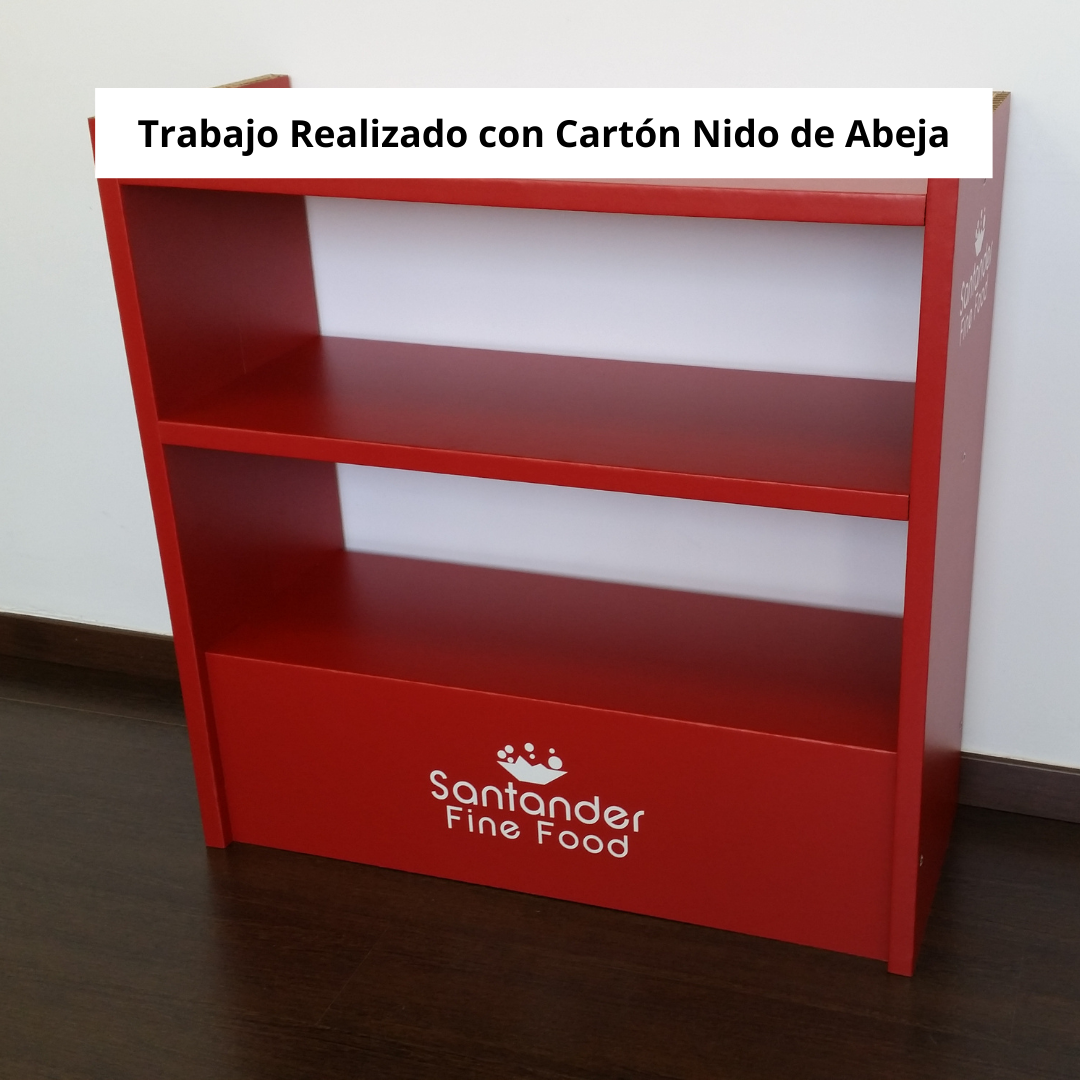 Cartón nido de abeja blanco de 15 mm para impresión y displays.