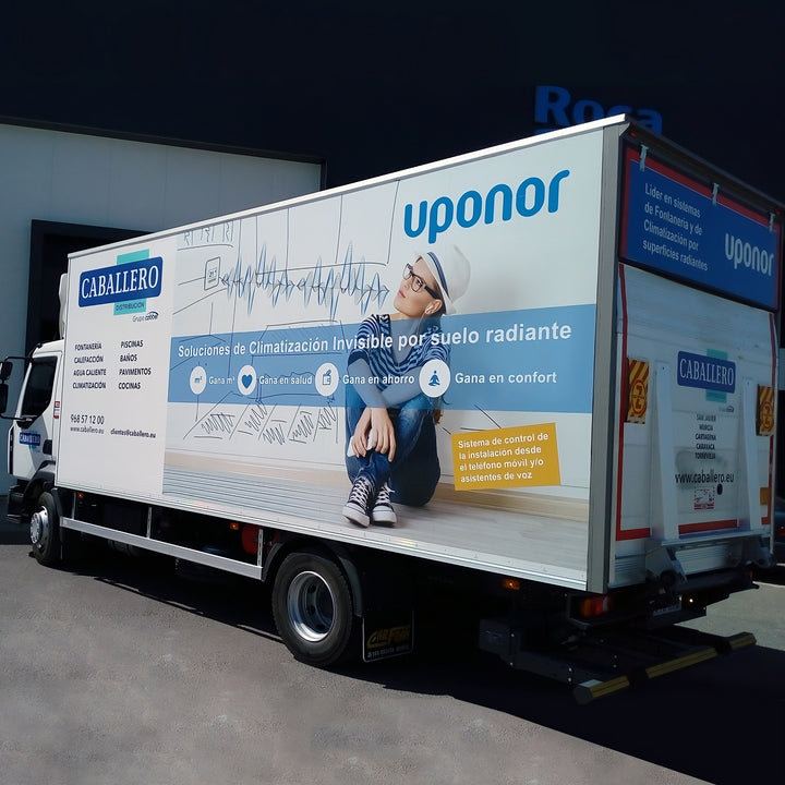 Vinilo polímero adhesivo, ideal para aplicaciones duraderas en exteriores e interiores.