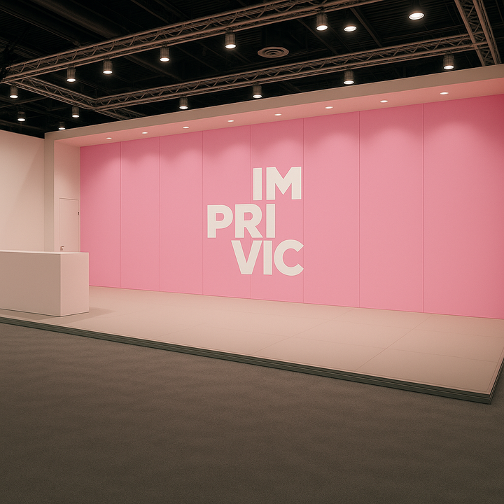Tela opaca trasera negra para impresión digital, ideal para fondos y displays sin transparencias, perfecto para fondos de photocall o stands, eventos y puntos de venta.