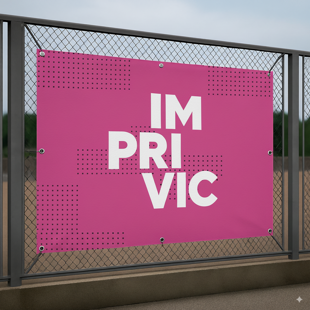 Lona microperforada personalizada para fachadas con paso de aire y luz.