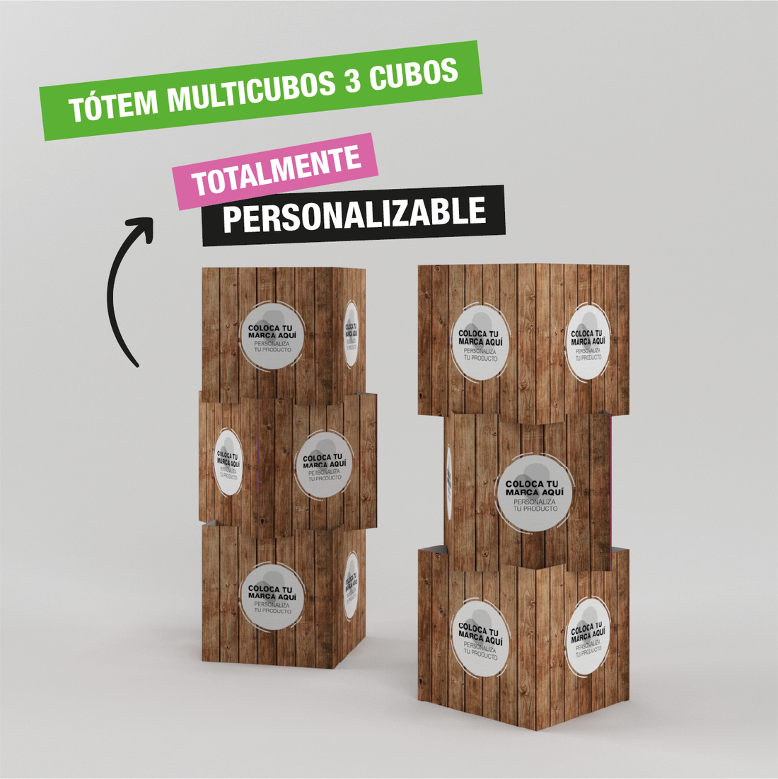Tótem Multicubos 3 Cubos