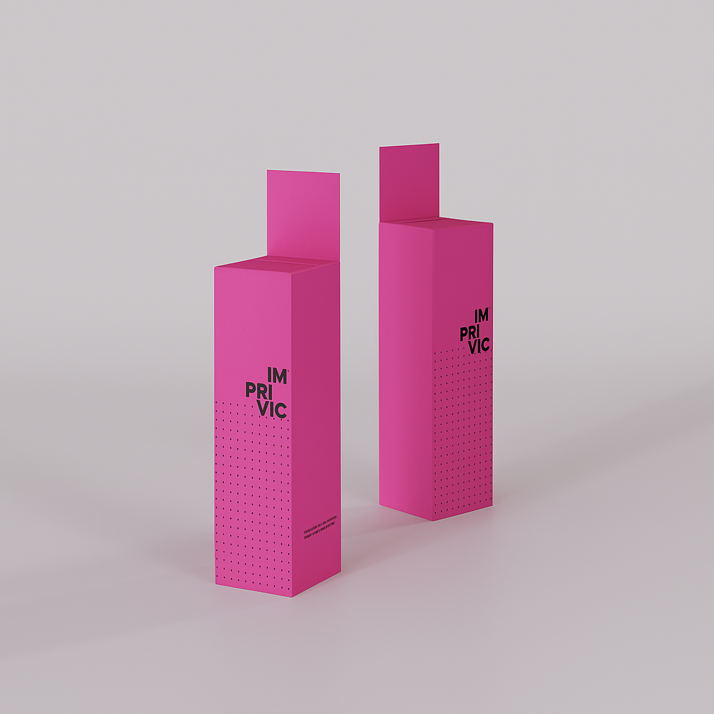 Urna reciclable tipo tótem, resistente y diseñada para campañas de participación, recogida de votos.