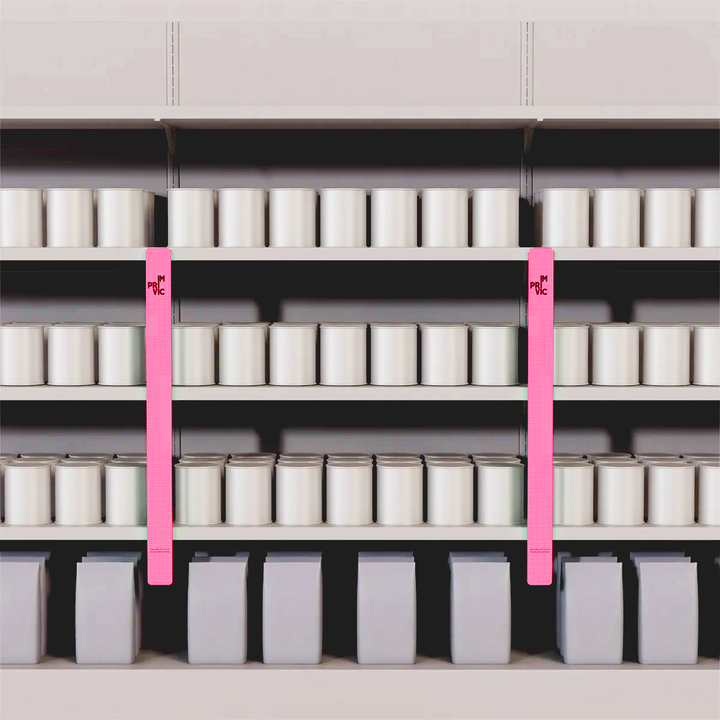 Stopper publicitario iluminado, ideal para señalización en puntos de venta.