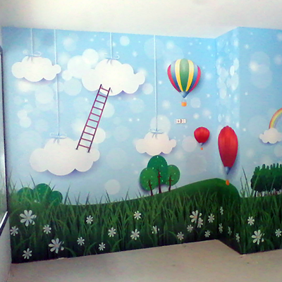 Vinilo adhesivo decorativo de impresión digital, perfecto para murales y espacios comerciales.