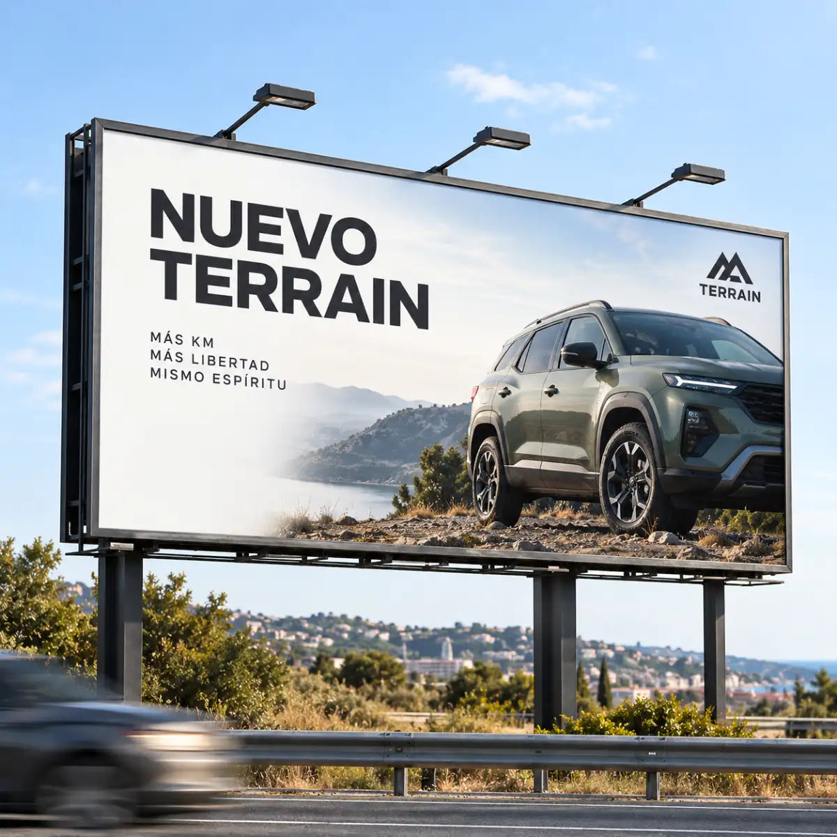 Vinilo polimérico personalizado en valla publicitaria exterior