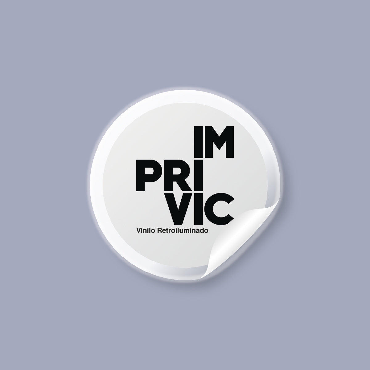 Vinilo retroiluminado, perfecto para escaparates y señalética nocturna.