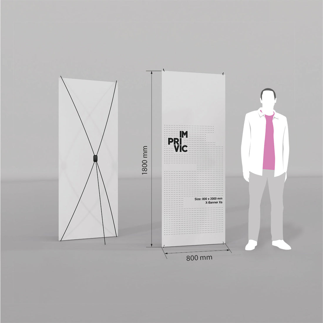 X-Banner XS expositor publicitario - Imprivic
